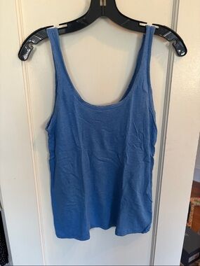 J. Crew Blue Scoop Neck Tank Top